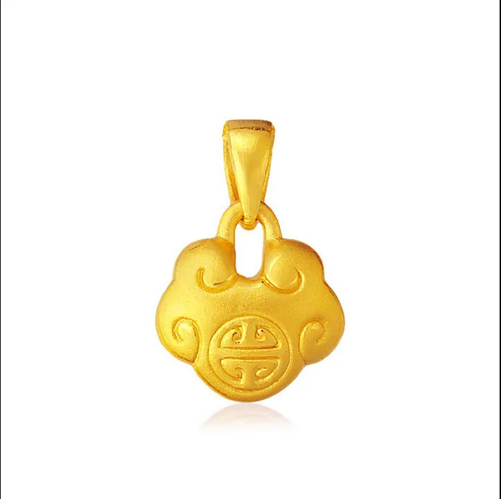 

August 24K Yellow gold Baby Lock Pendant 1.26g