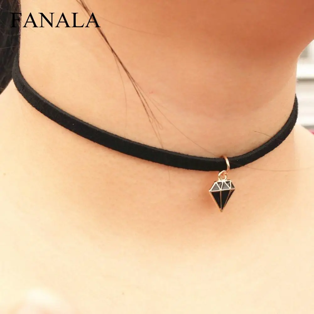Necklace Geometric Choker Colar New Bijoux Jewelry Punk Hot Triangle Gothic Statement for Pendant Gift Women NK986 | Украшения и