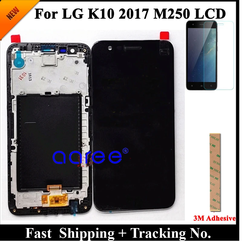 100% протестированный ЖК дисплей для LG K10 2017 M250 M250N M250E M250DS экран сенсорный