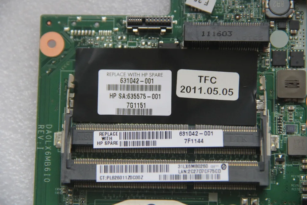 631042-001 For HP DV6-3000 Laptop motherboard DA0LX6MB6I0 with 216-0774211 GPU Onboard HM55 DDR3 fully tested work perfect | Компьютеры и
