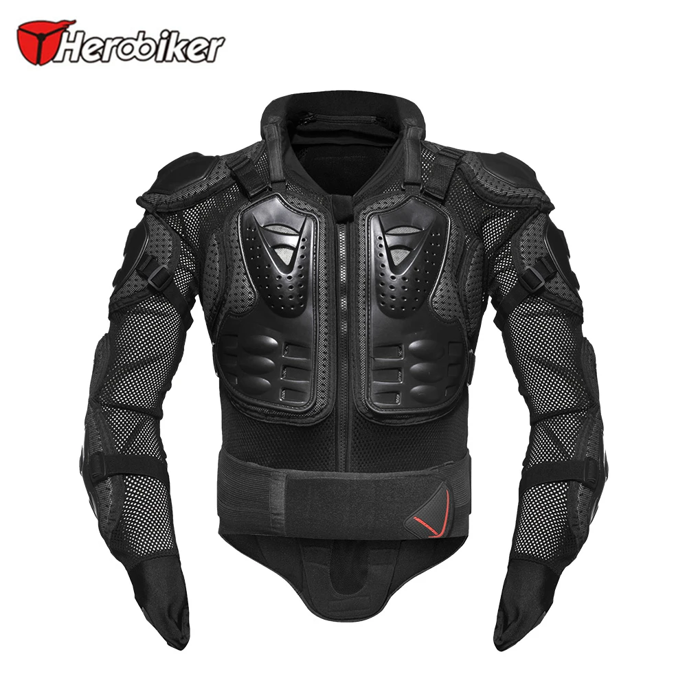 HEROBIKER мотоциклетная Броня Защита Защитное снаряжение Защита тела куртка для мотокросса мото куртки с защитой шеи