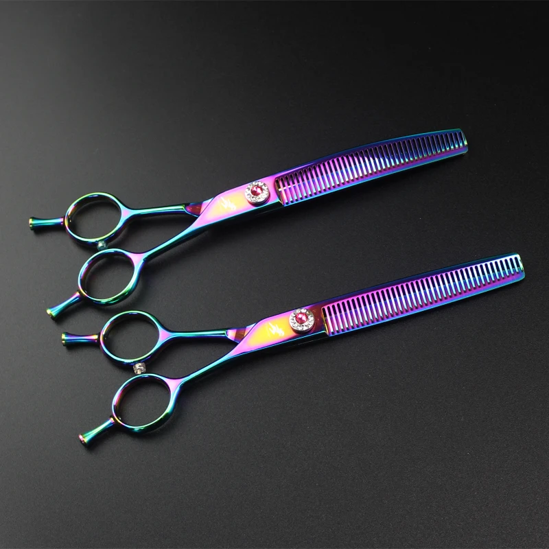 

Professional Shears Dog Pet Grooming 7.0inch Thinning Scissors Polishing Tool Animal Haircut Suppliers Instruments High Quality