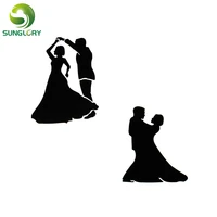 fondant decorating cake stencil dancing lovers for wedding decoration coffee mold baking tools for cakes sugar craft cookie mold