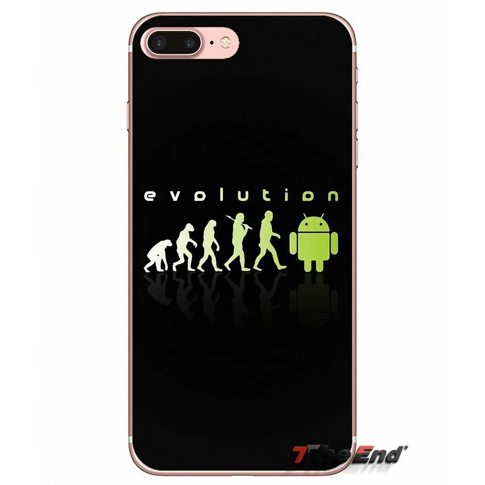 Для iPhone X 4 4S 5 5S 5C SE 6 6S 7 8 Plus Samsung Galaxy J1 J3 J5 J7 A3 A5 2016 2017 зеленый андроид робот логотип