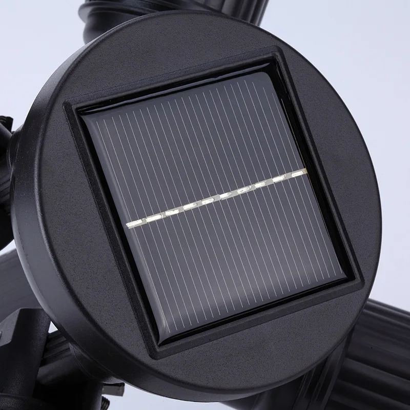 Светодиодный солнечный прожектор с четырьмя головками наружное ландшафтное