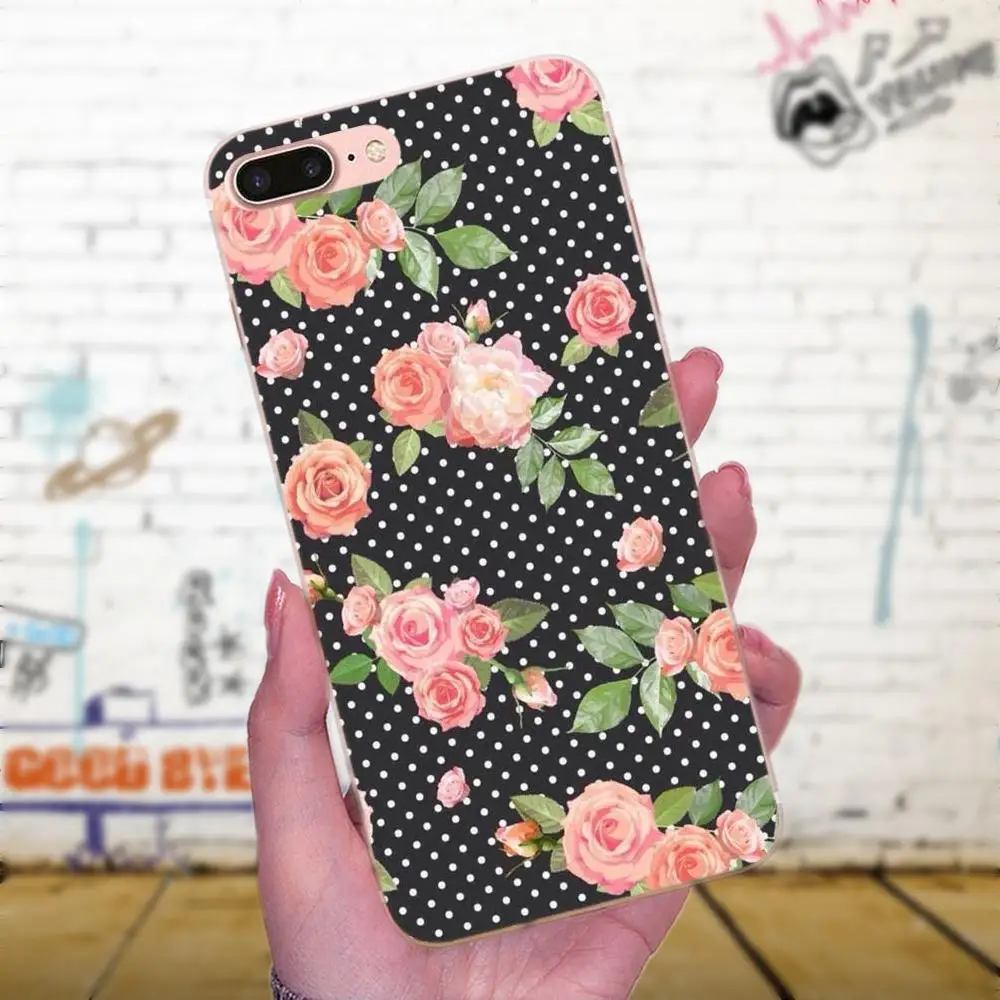 Мягкий силиконовый чехол в горошек для телефона Huawei P8 P9 P10 P20 P30 Mate 7 8 9 10 20 Lite Plus Pro 2017