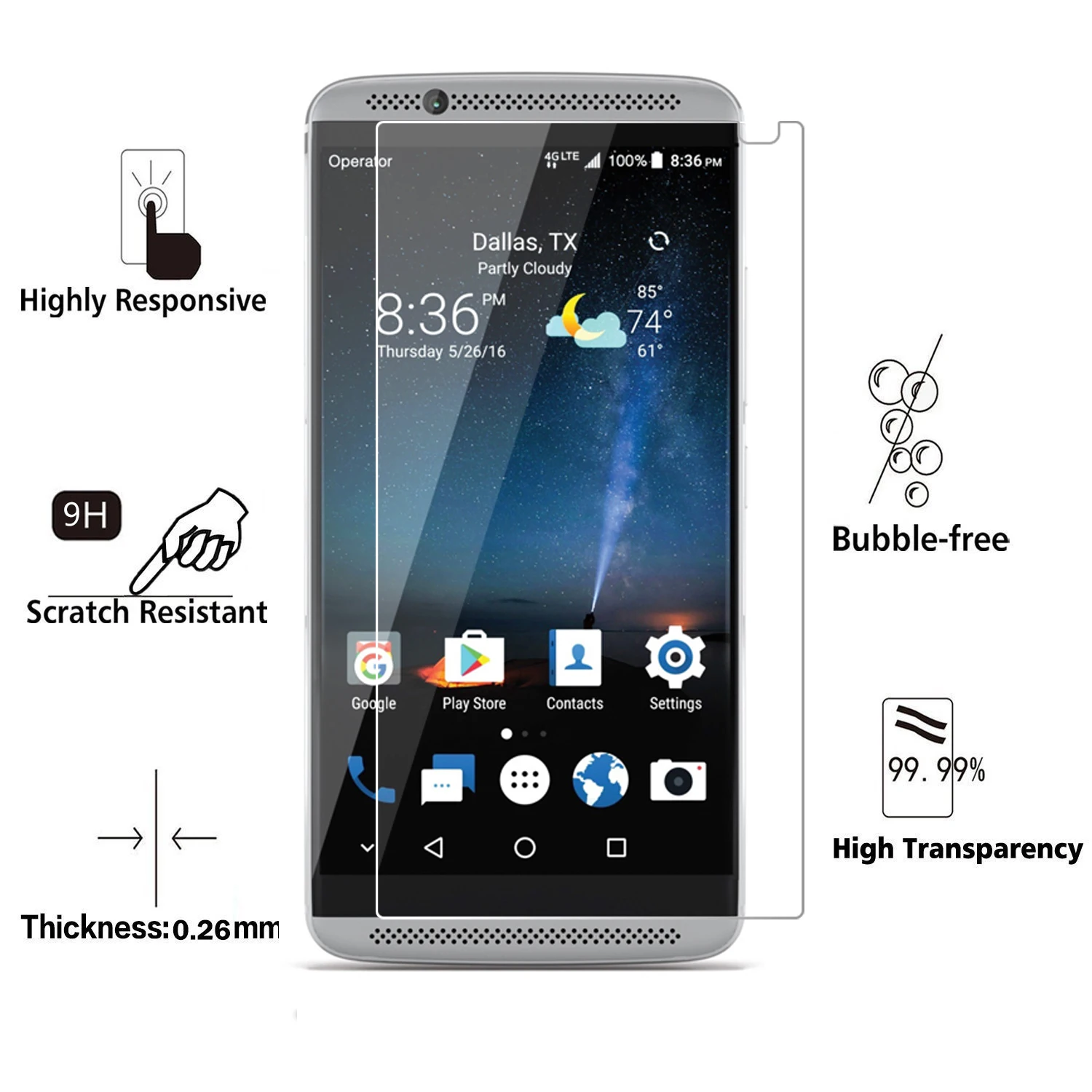 10 шт./лот Премиум закаленное Стекло для zte AXON 7 s Экран протектор Закаленное