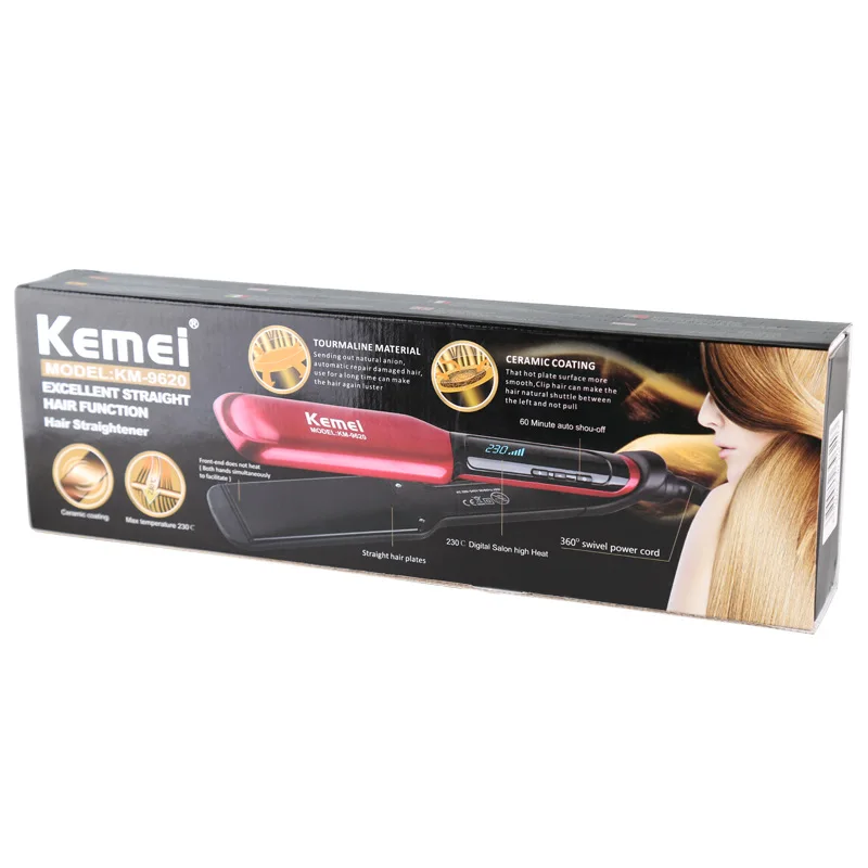 Дешевый брендовый Профессиональный Выпрямитель для волос расческа ЖК-дисплей