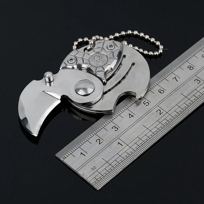 Мини портативный складной Монетный Нож EDC karambit Карманный охотничий нож брелок