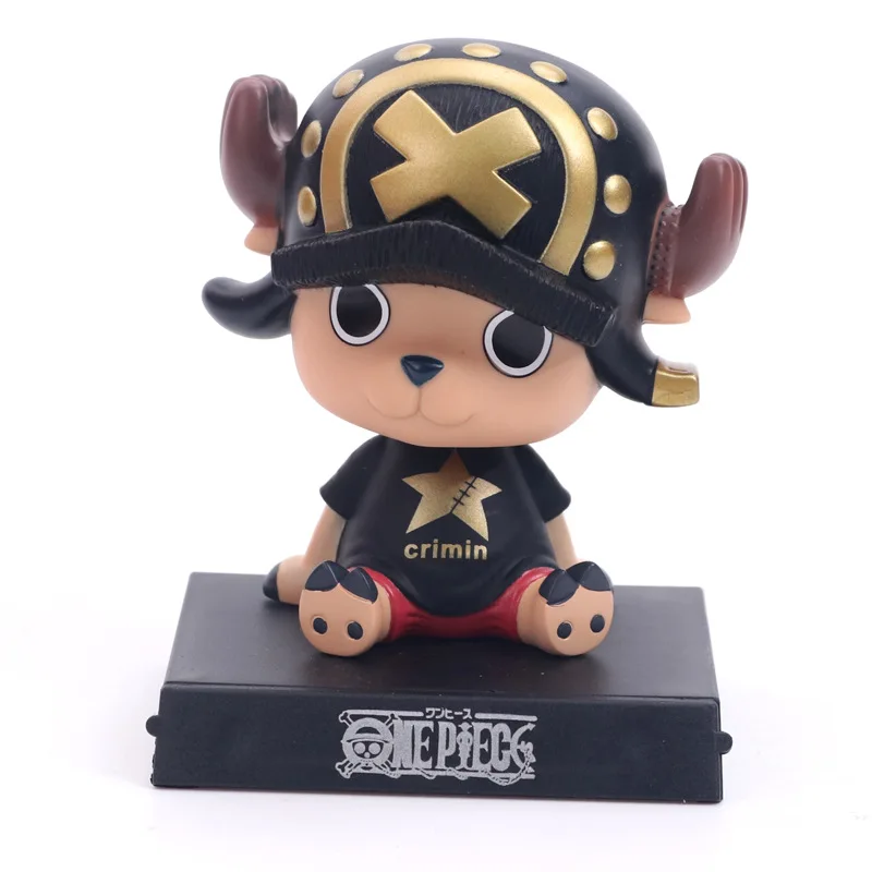 Новое поступление Аниме One Piece Tony Chooper Luffy Sanji Zoro 12 см Bobble Head куклы из ПВХ фигура