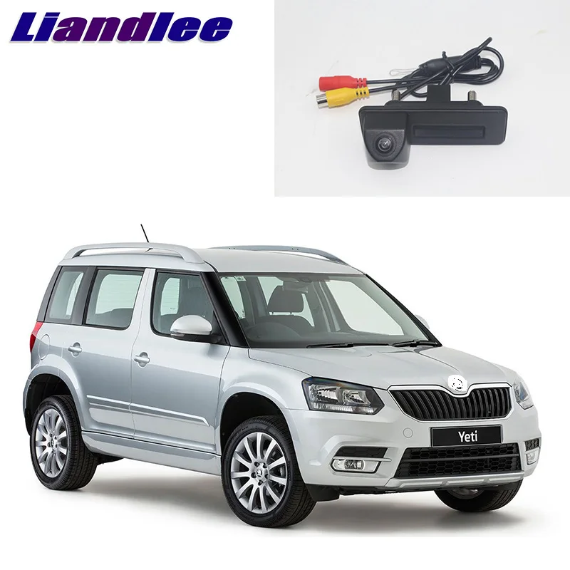 LiandLee ручка багажника автомобиля заднего вида парковочная камера для Skoda Yeti 5L 2009 ~