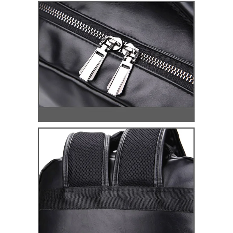 Мужской рюкзак мягкий полиуритановый материал Британский Ретро Модный