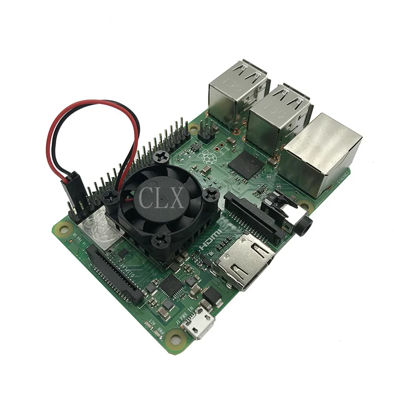 Raspberry Pie 3B вентилятор радиатор модуля с синей наклейкой радиатора 25*25*13 мм