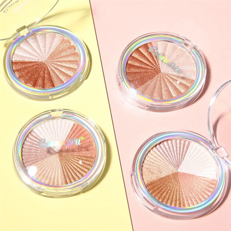 Профессиональный водонепроницаемый контур лица пудра блестящая iluminador хайлайтер