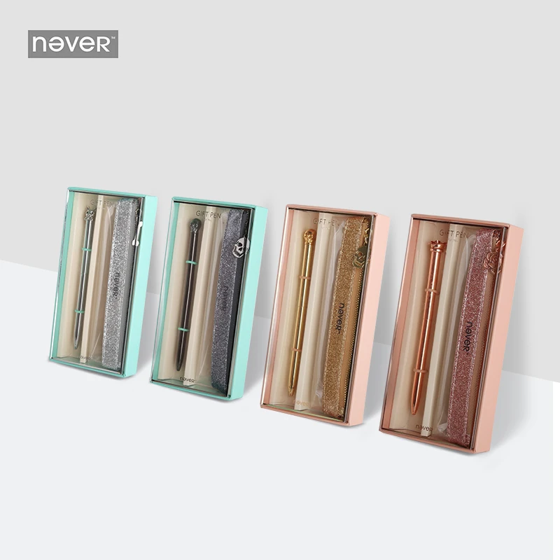 Никогда роскошный подарок Канцелярский набор металлический 0 7 мм шариковая