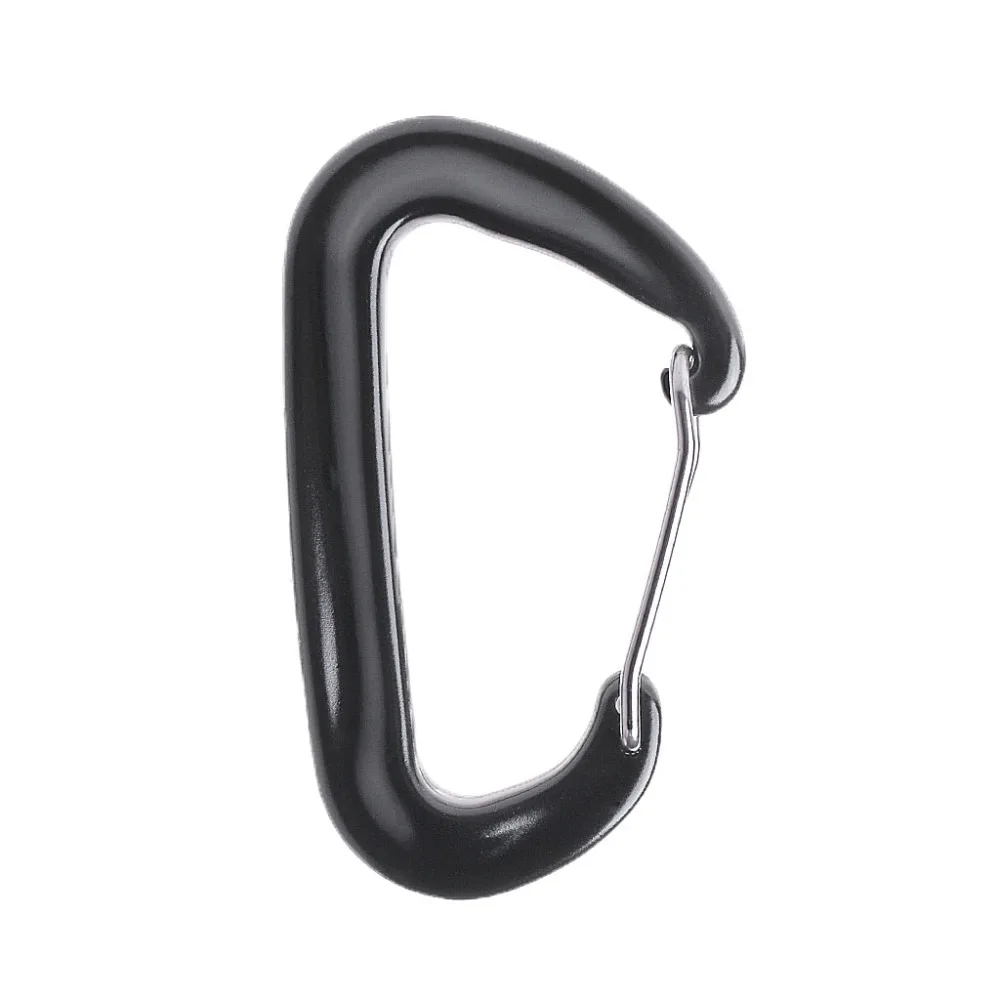 

Aviation Aluminum D Shape Carabiner 12KN Hammock Safety Clasp Climbing Buckle