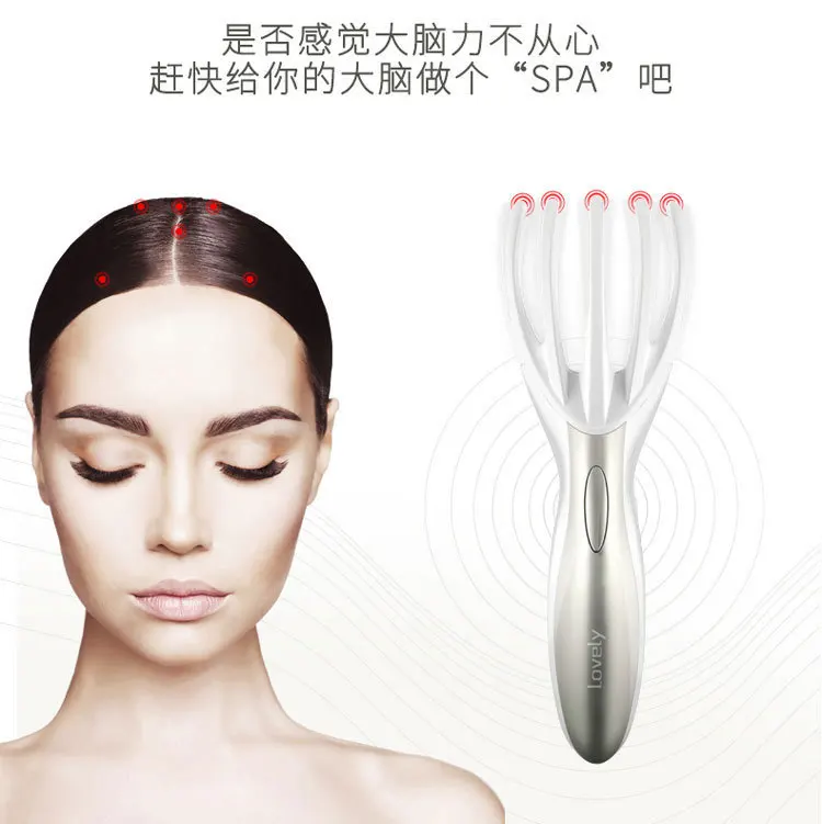 

Motor-driven Portable Shock Comb White Collar Office Workers Massage Head Scalp