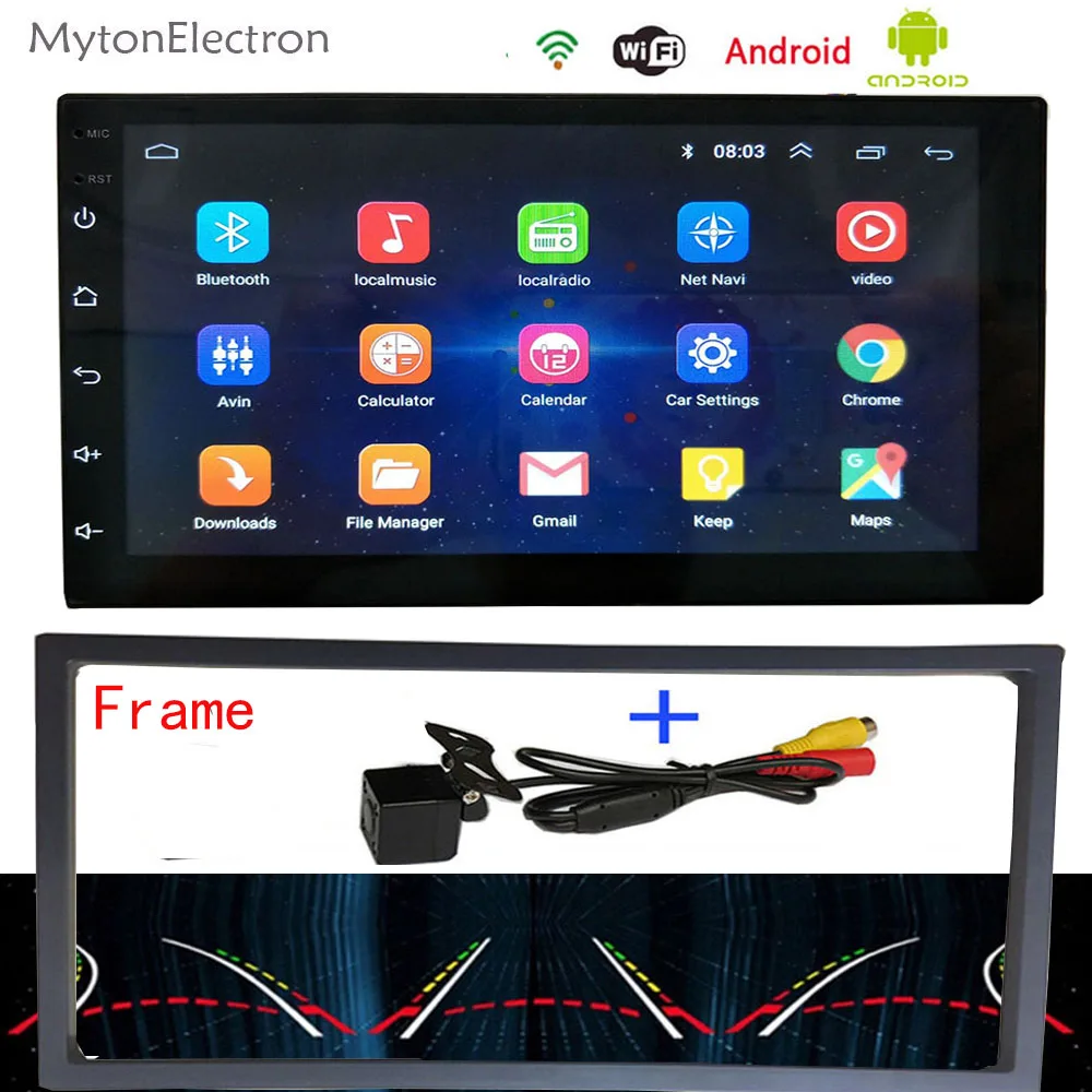 Автомагнитола на Android стерео FM 2DIN Wi Fi DVD 1024*600 GPS навигатор Bluetooth интеллектуальная