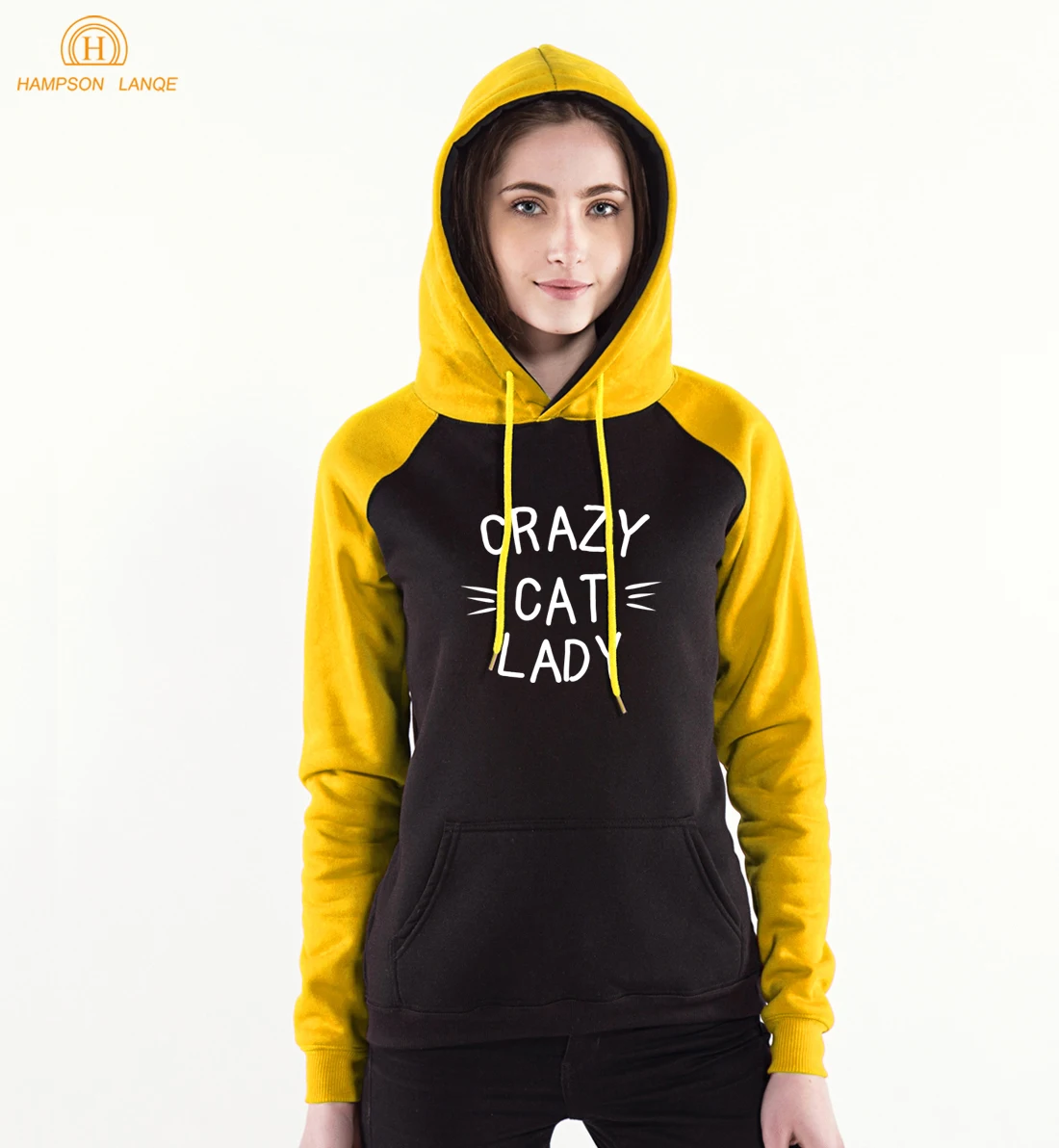 

Kawaii Crazy Cat Lady Long Sleeve Hooded Women 2019 New Spring Autumn Casual Sweatshirts Hoodies Warm Kpop Hoodie Cute Pullovers