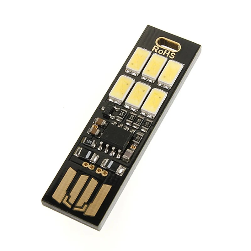 1 шт. Портативный мини USB Мощность 6 светодиодный Ночной светильник лампа Вт 5В