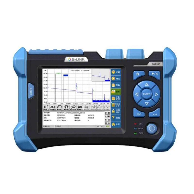 Оптический временной рефлектометр OTDR TR600 SM 1310 нм 32/30 дБ 3 км функция VFL визуального