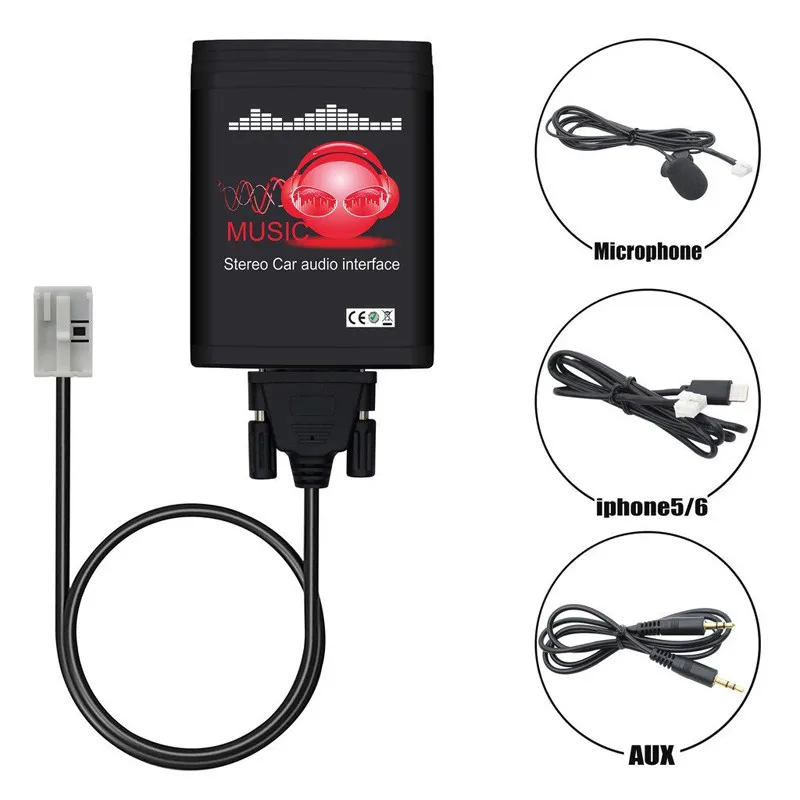 

Автомобильный адаптер MP3 USB/AUX 3,5 мм Bluetooth стерео гарнитура Авто Сменный адаптер CD Aux USB адаптер для Audi Skoda Octavia Seat QX991