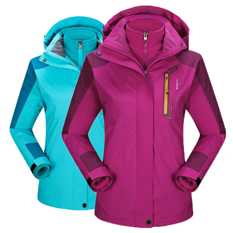 

winter jacket Men Waterproof Thermal Women Jackets coat Sportswear Hooded Velvet Outerwear