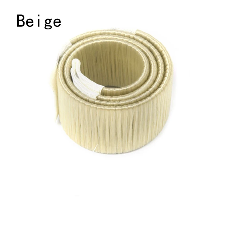 Beige 6 цветов DIY аксессуар для пучка чайник резинка для волос аксессуары для волос Синтетический парик пончики бутон головная повязка мяч французский Твист французский - Цвет: Beige