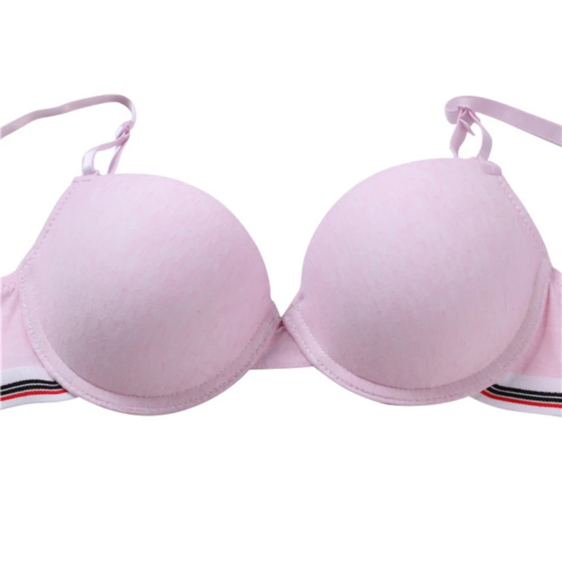 Everyday Bra B Cup Push Up Thin Padded &amp Brief Sets Comfortable Young Girl Underwear Student brassiere | Женская одежда