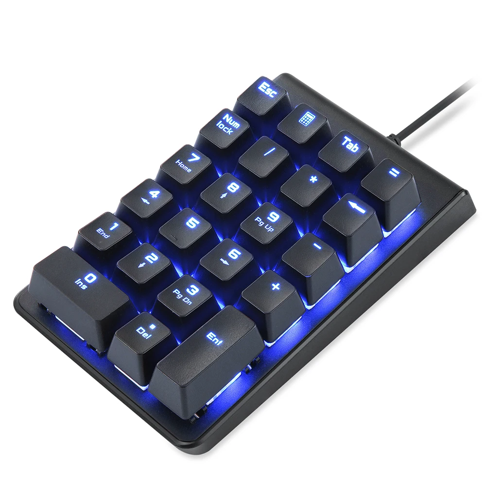MOTOSPEED K22 USB Проводные 22 клавиши Механическая цифровая клавиатура переключатели