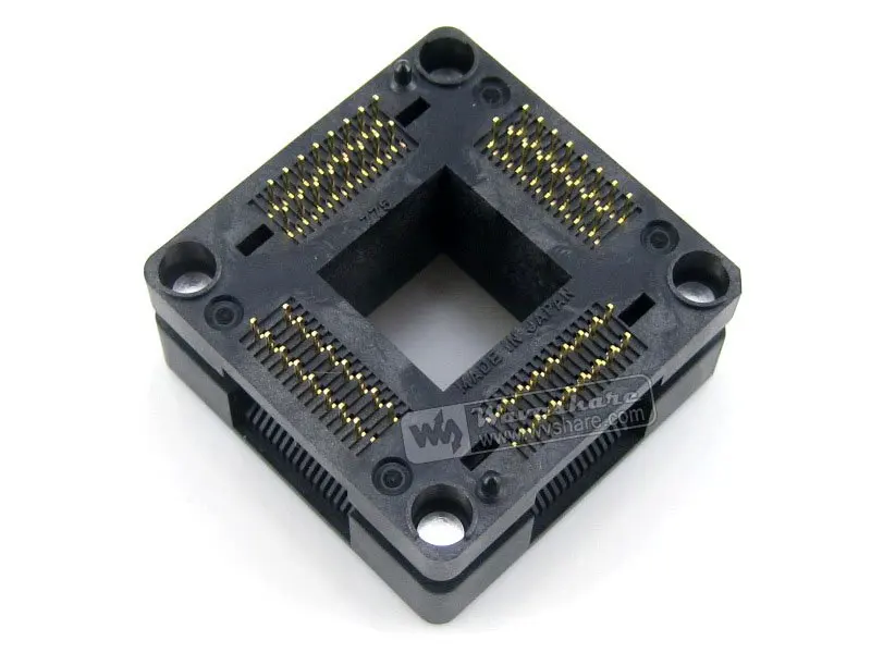 QFP64 TQFP64 LQFP64 PQFP64 Enplas OTQ 64 0.8 01 QFP IC тестовая сгорающая розетка 0 8 мм Шаг Бесплатная