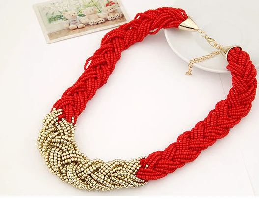 Ожерелье в стиле бохо шикарное этническое искусственное ожерелье новинка 2015