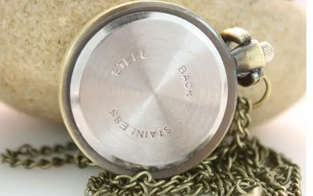 

New Fashion quartz cartoon woman and girl pendant With drill Necklace pocket watches PO3852