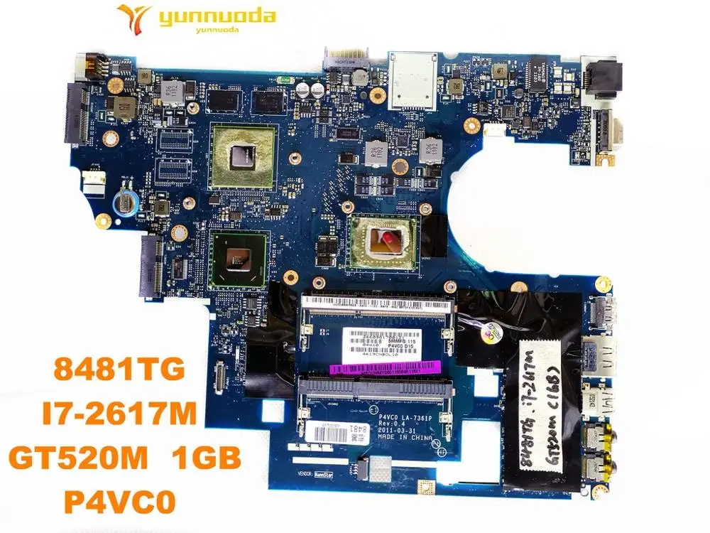 Original for ACER 8481 8481T laptop motherboard 8481TG I7-2617M GT520M 1GB P4VC0 LA-7361P tested good free shipping | Компьютеры и