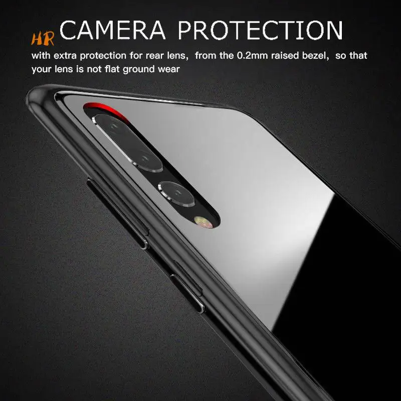 Магнитный чехол Magneto для HuaWei P20 металлический жесткий прозрачный из закаленного