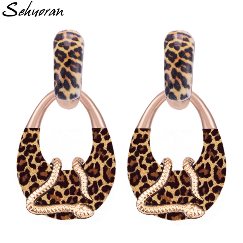 Sehuoran OOrbellen Boho серьги-подвески для женщин Aretes Brincos подвеска в виде змеи модное ювелирное изделие массивные свадебные серьги