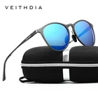 Мужские и женские очки VEITHDIA, Винтажные Солнцезащитные очки в оправе из алюминиевого сплава с поляризованными линзами HD, 6625, 2019