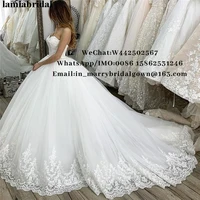 princess vintage lace ball gown wedding dresses 2019 corset vintage beaded white tulle bridal gown vestido de novia longo