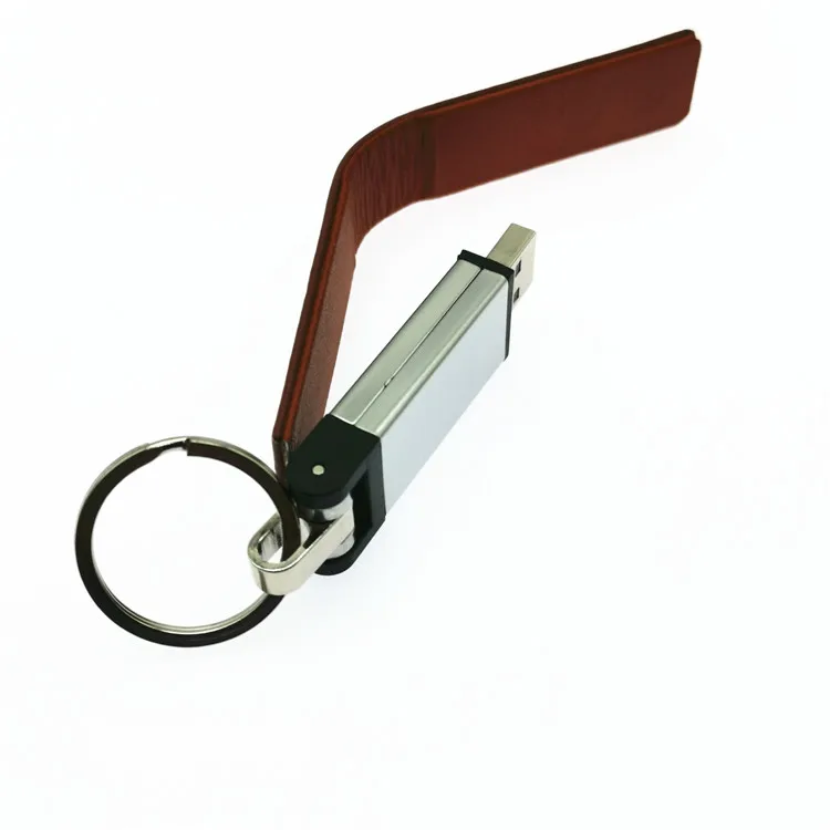 Металлический брелок pendrive 8 ГБ 16 32 64 кожаный флеш-накопитель флешка карта памяти