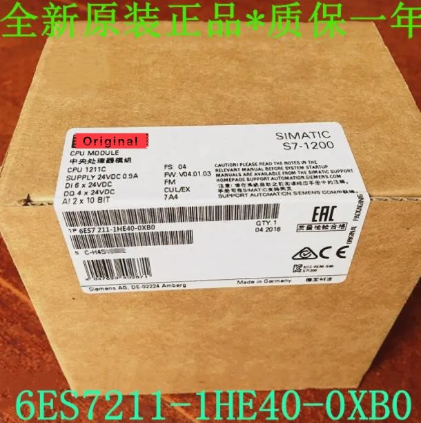 6ES7 211 1HE40 0XB0 оригинальный e Неоткрытый центральный процессор ЦП 1211C DC DC/RELAY 6ES72111HE400XB0
