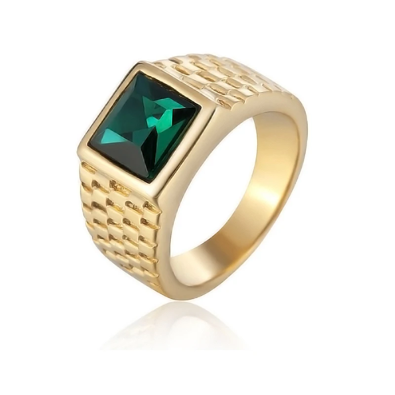 AZX Титановые кольца из нержавеющей стали с тигровым глазом