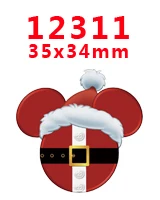 12311 Шт. 30 шт. персонажа мультфильма Рождество плоское украшение из смолы PR 12264 - Цвет: 12311