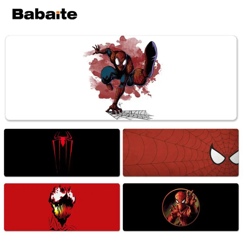 Игровой коврик для мыши Babaite с изображением Человека-паука размер 40x90 см