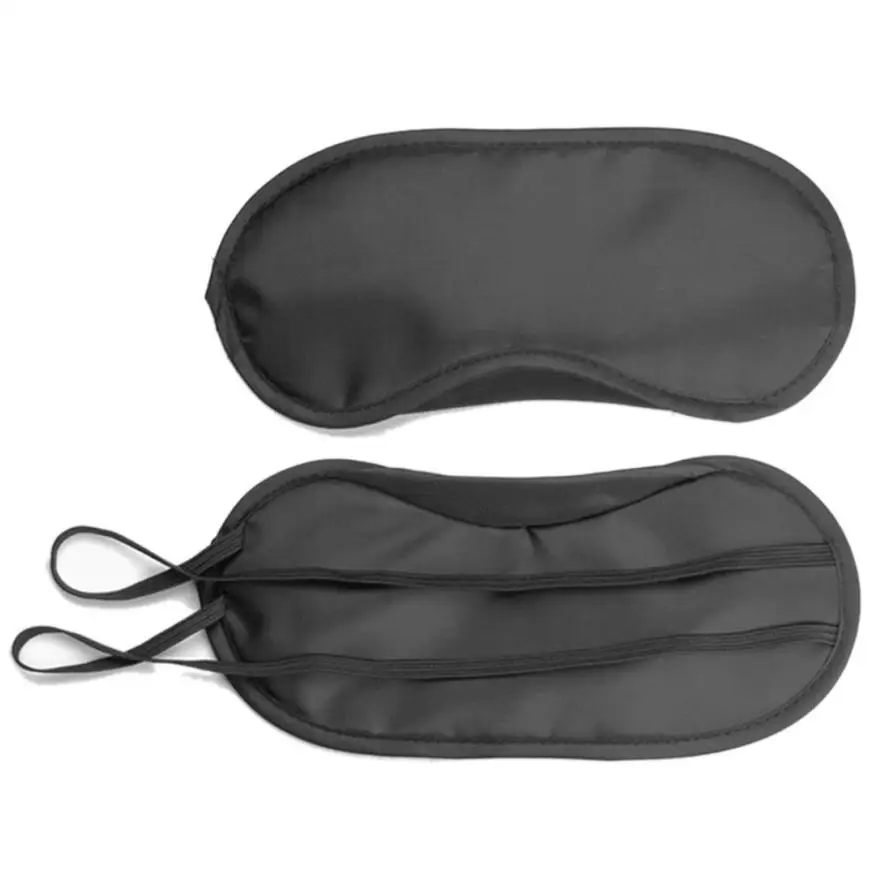 1PC Sleeping Eye Mask Shade Nap Cover Blindfold New Pure Silk Sleep Padded Travel Relax Aid 3JU20 | Красота и здоровье