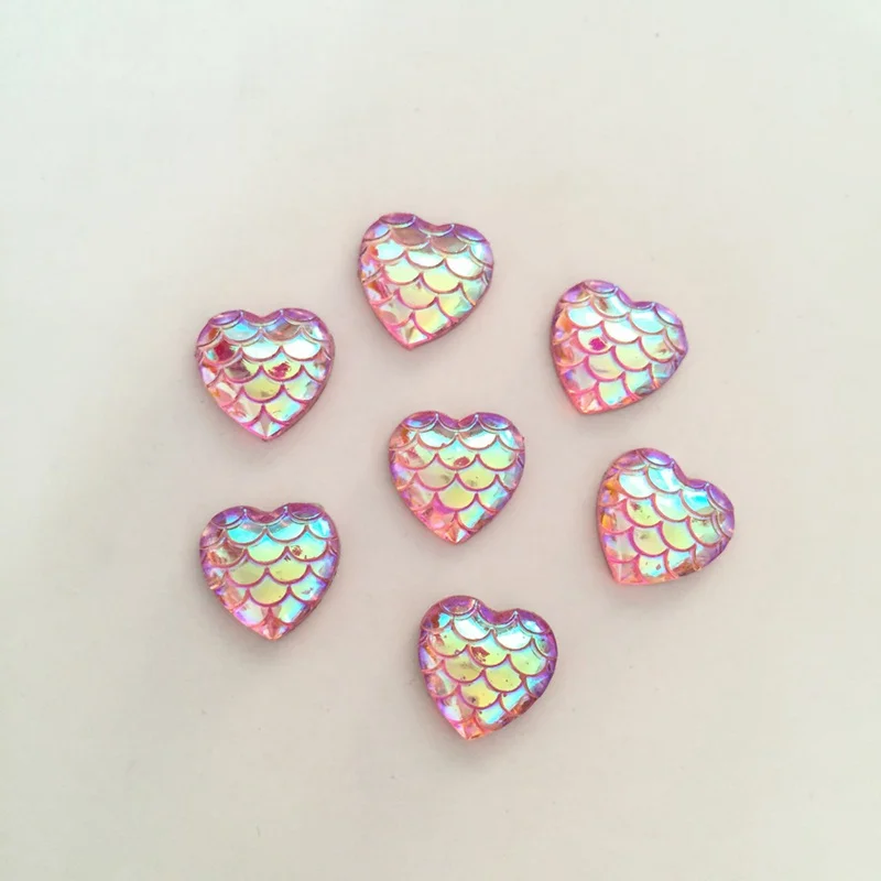 Новинка 90 шт. 12 мм цветные сердечки из змеиной кожи Скрапбукинг с плоским