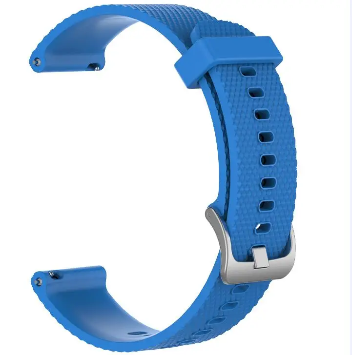 Blue Ремешок для часов Garmin Vivoactive 3/Vivomove HR, мягкий силиконовый ремешок, аксессуары для умных часов, спортивный дышащий ремешок, браслет, ремень - Цвет: Blue