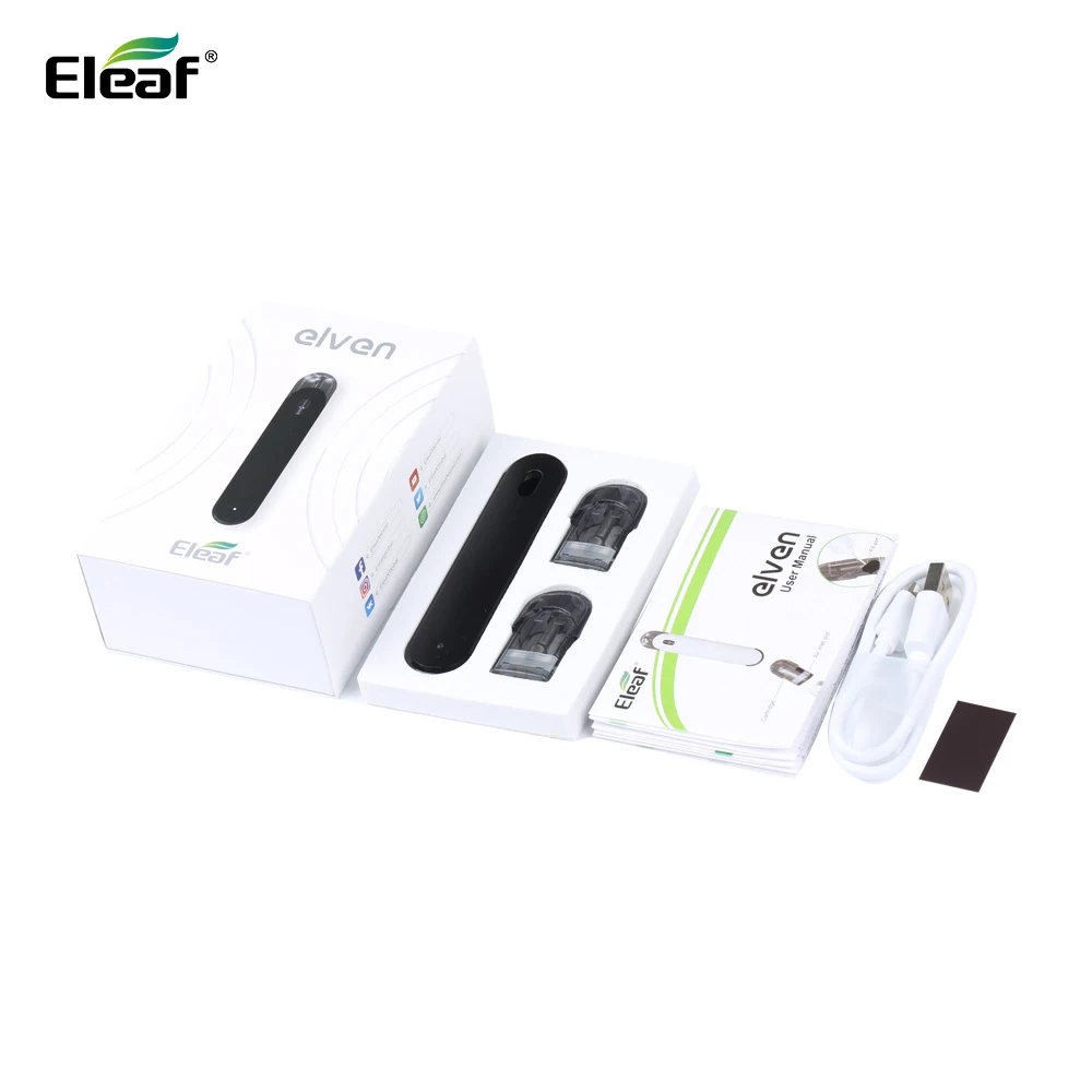 Оригинальный стартовый набор Eleaf Elven Pod 360 мАч батарея с картриджем 1 6 мл 1.6ohm