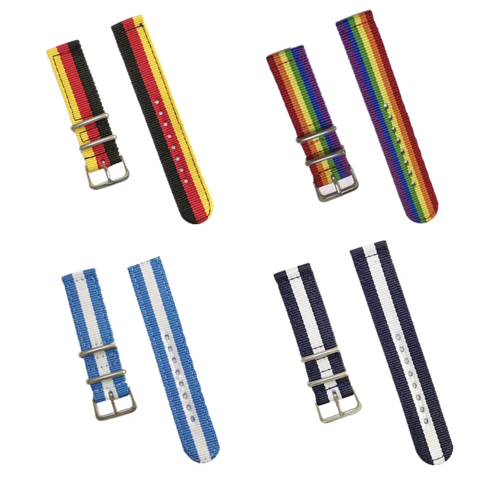 FIFATA Smart Watch Band Nylon Canvas Strap For Garmin Vivoactive3 Watchband Amazfit Bip Samsung Huawei 18/20/22/24mm |