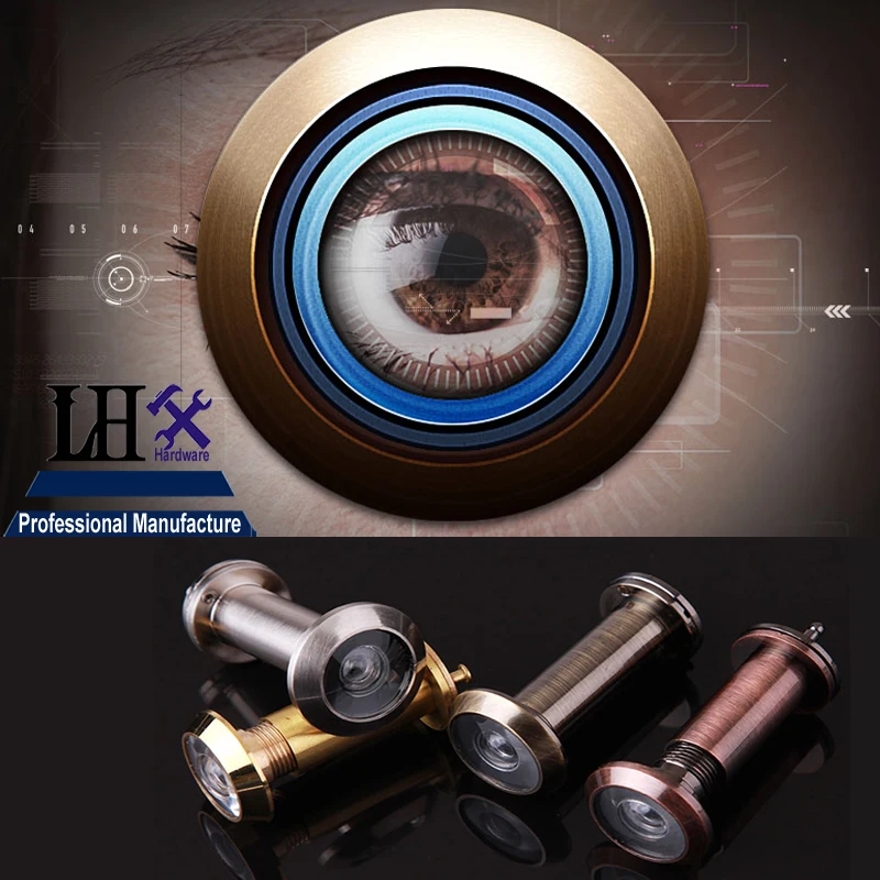LHX YP291 дверной глазок зрители для домашней безопасности 3 цвета 12 мм диаметр 35-50 мм толщина ворота фурнитура DIY h