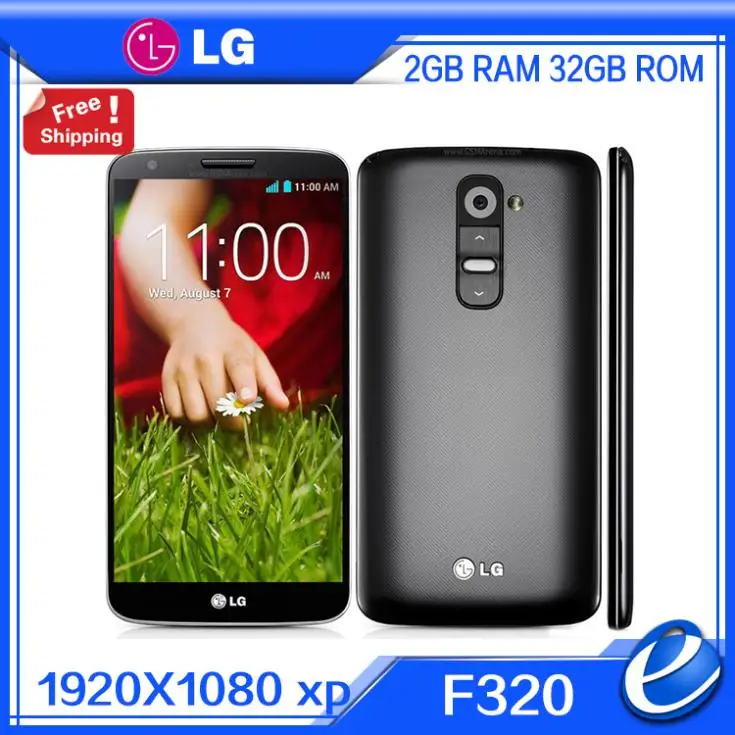 Оригинальный разблокированный мобильный телефон LG G2 F320 D802 D800 европейской версии